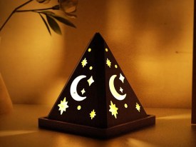 Molde silicona piramide luna calada